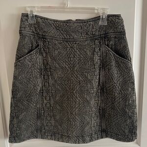 Anthropologie Pilcro Quilted Embossed Skirt Sz 6